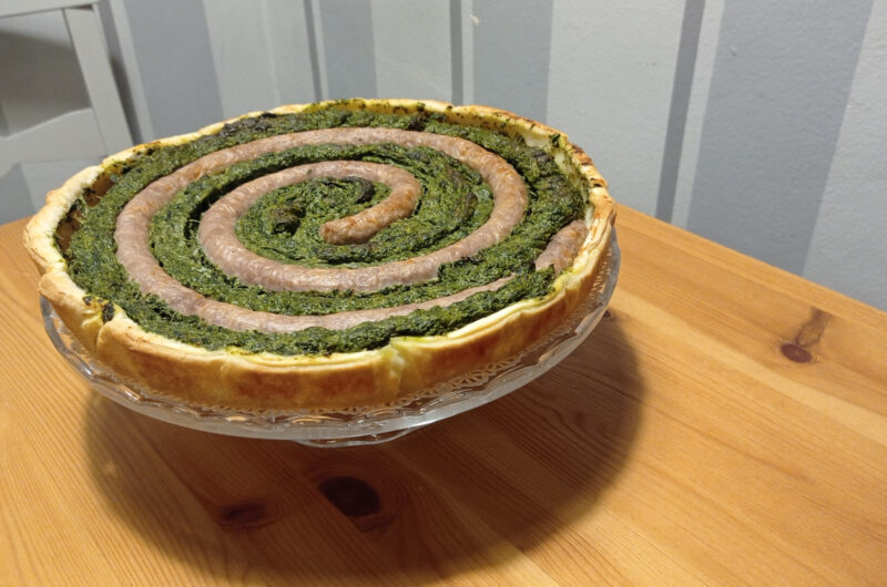 Torta salata salsiccia ed erbette