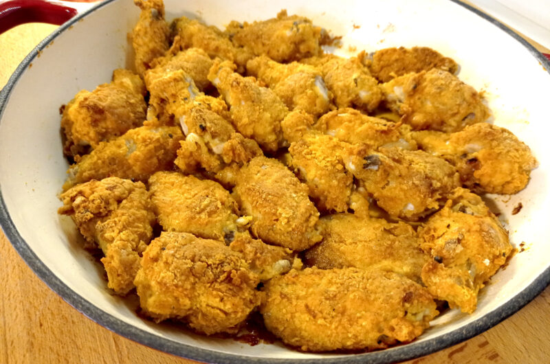 Pollo fritto al forno