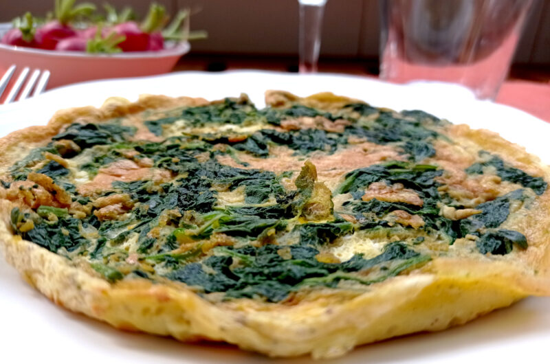 Foglie di ravanello in frittata