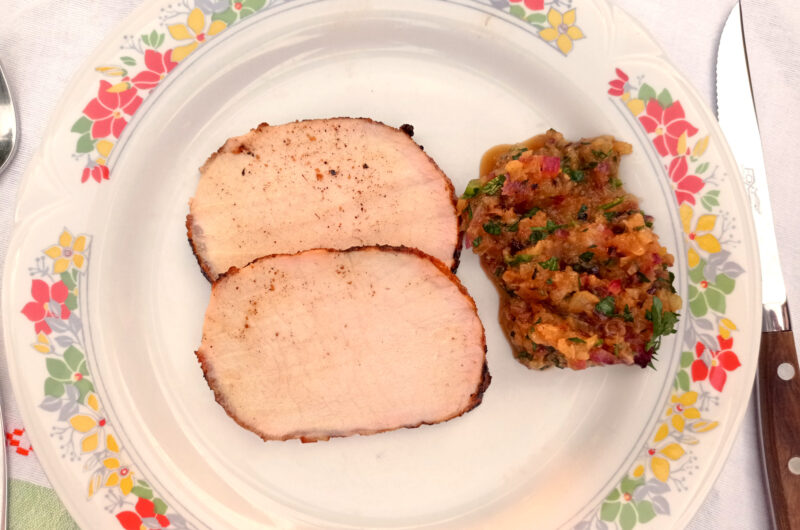Lonza di maiale con salsa all’ananas